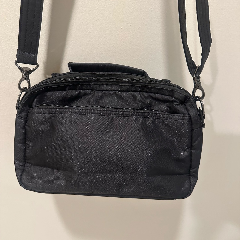 Lug Scoop Crossbody Bag Purse -  Black - Picture 7 of 11